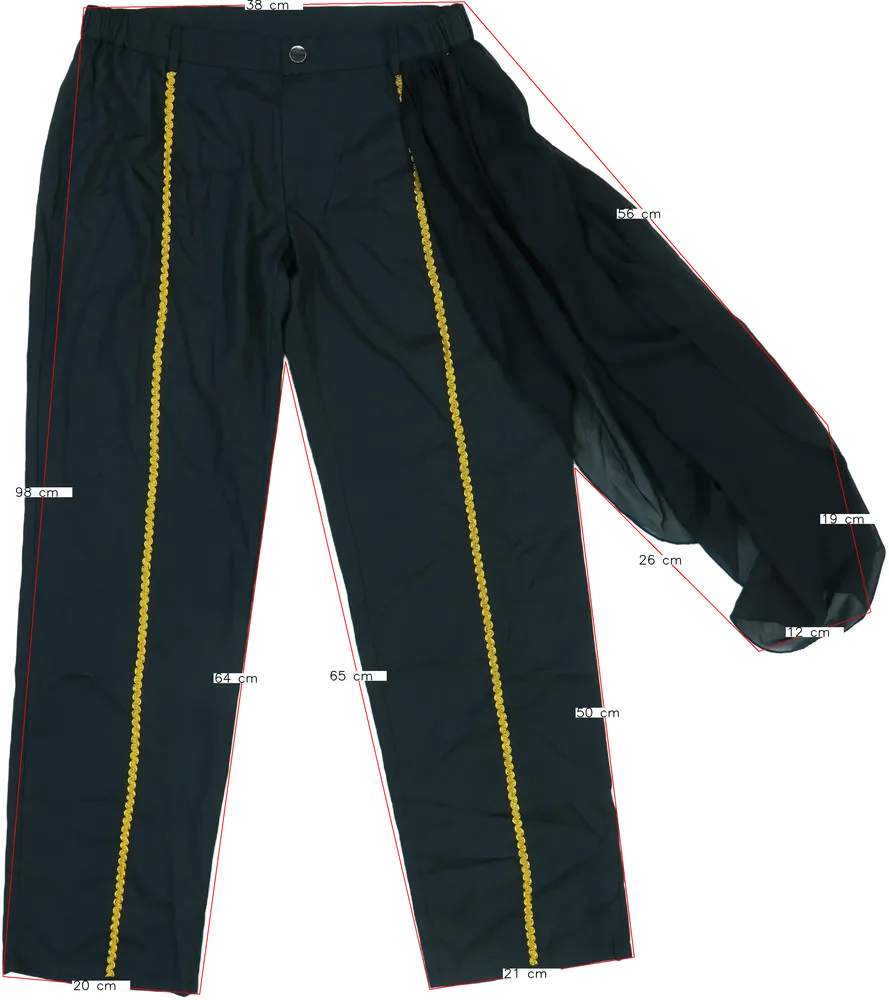 Fekete Egyéb Jelmez EU 158 / UK 13 év / US 14 év/XL