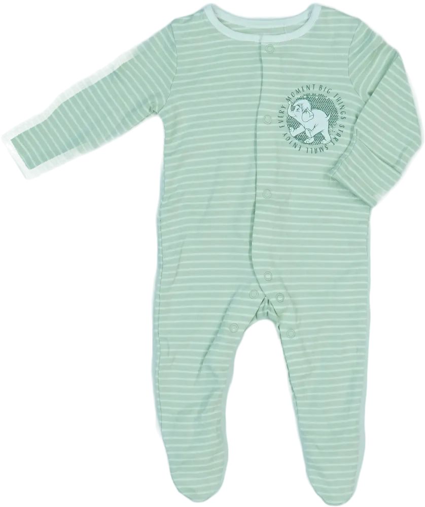 Zöld Disney Hosszú ujjú rugdalózó EU 62 / UK 0-3 hónap / US 0-3 hónap