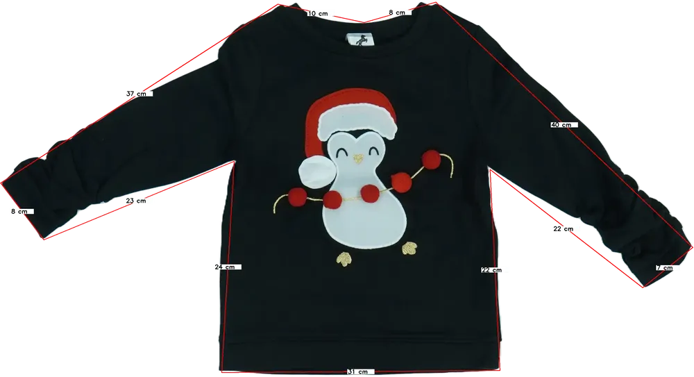 Fekete C&amp;A Pulóver EU 92 / UK 2 év / US 2T