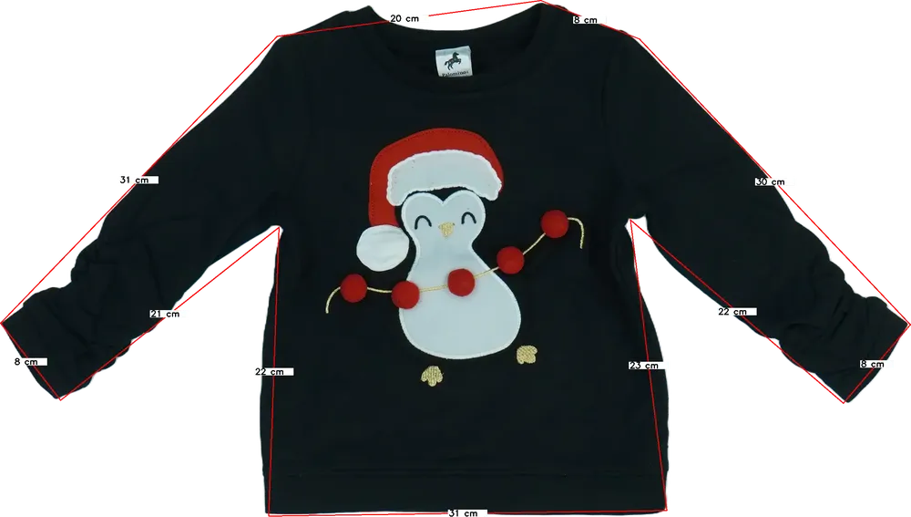 Fekete C&amp;A Pulóver EU 104 / UK 4 év / US 4T/XS