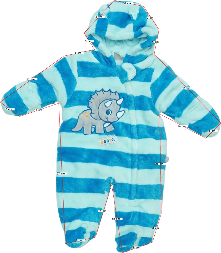 Kék Smile Baby overál EU 50 / UK Újszülött / US Újszülött