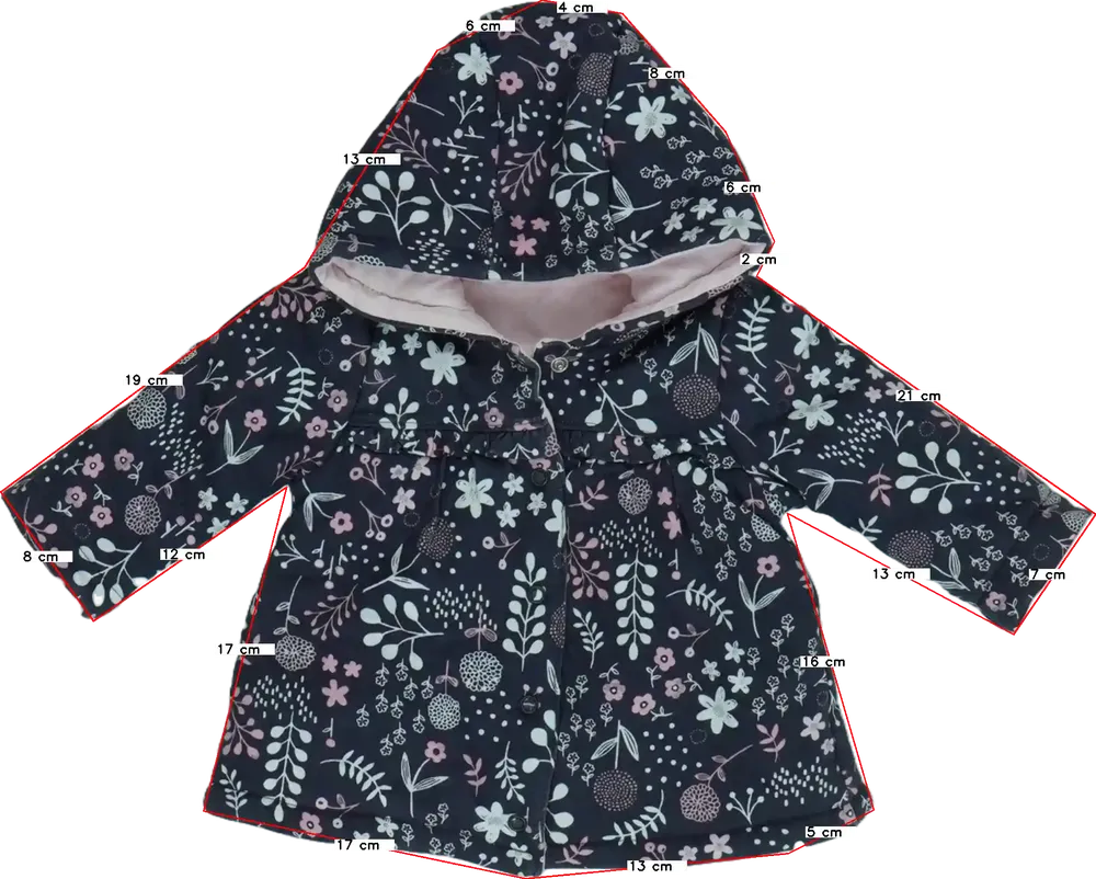 Szürke George Átmeneti kabát EU 62 / UK 0-3 hónap / US 0-3 hónap