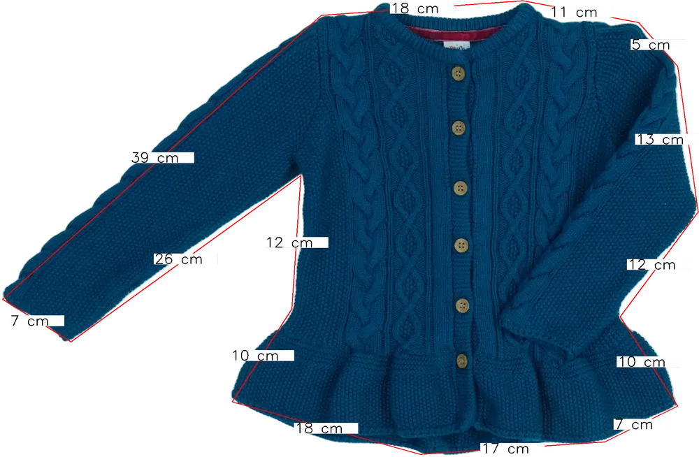 Zöld Mini Club Kardigán EU 110 / UK 5 év / US 5 év/XS