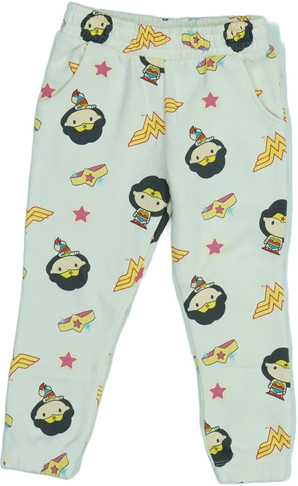 Fehér Wonder Woman Melegítőnadrág EU 104 / UK 4 év / US 4T/XS