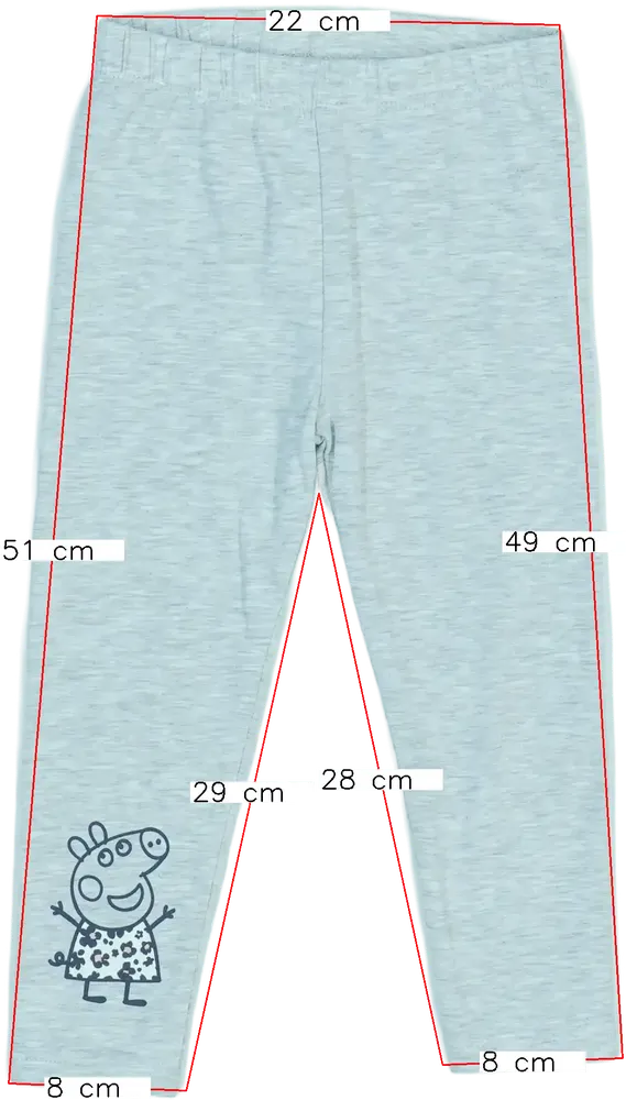 Szürke Peppa Pig Leggings EU 98 / UK 3 év / US 3T