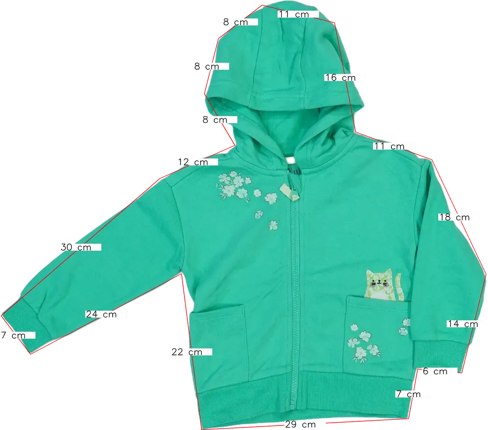 Zöld Nutmeg Kapucnis pulóver EU 104 / UK 4 év / US 4T/XS