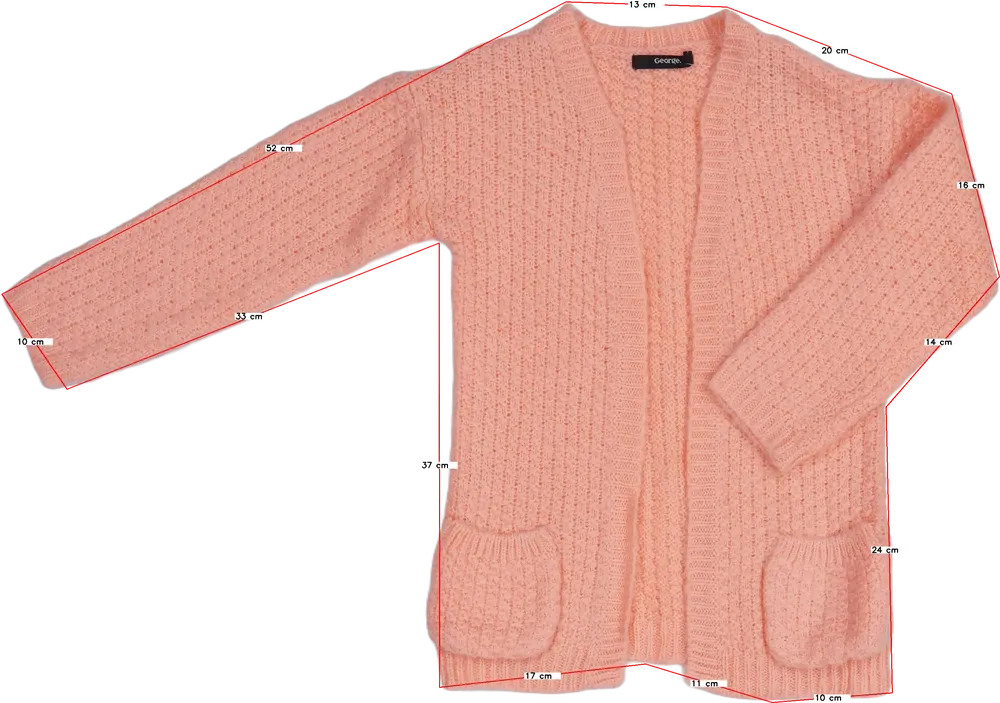 Rózsaszín George Kardigán EU 122 / UK 7 év / US 7 év/M