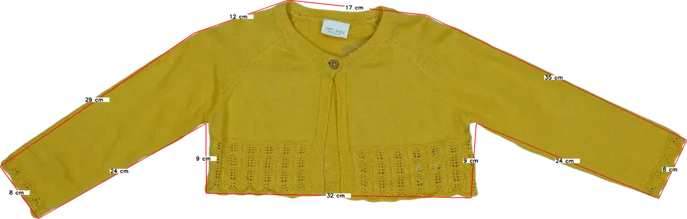 Sárga Next Bolero EU 86 / UK 12-18 hónap / US 18 hónap