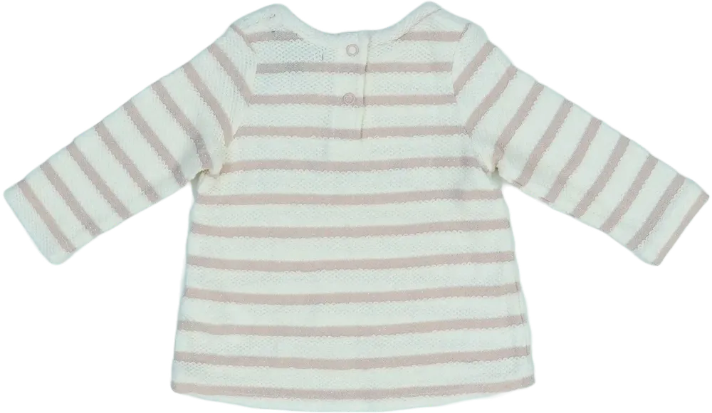 Fehér Primark Hosszú ujjú felső EU 68 / UK 3-6 hónap / US 3-6 hónap