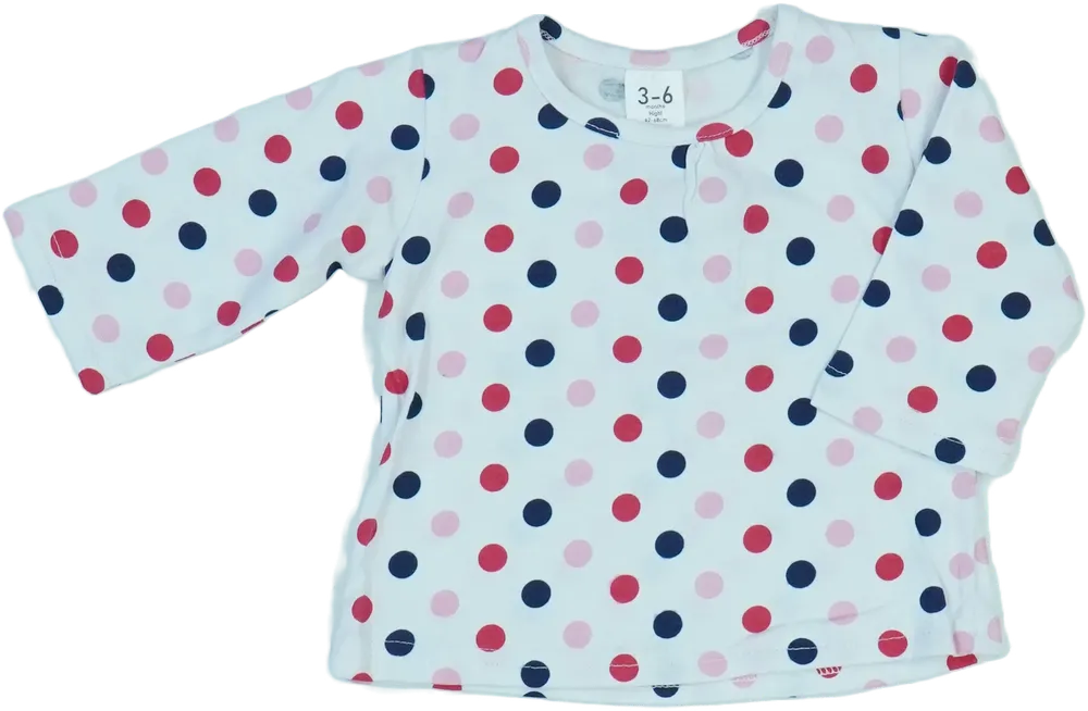 Fehér Baby Hosszú ujjú felső EU 68 / UK 3-6 hónap / US 3-6 hónap