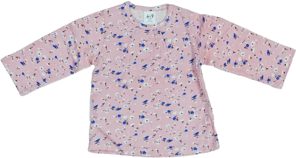 Rózsaszín Baby Hosszú ujjú felső EU 74 / UK 6-9 hónap / US 6-9 hónap