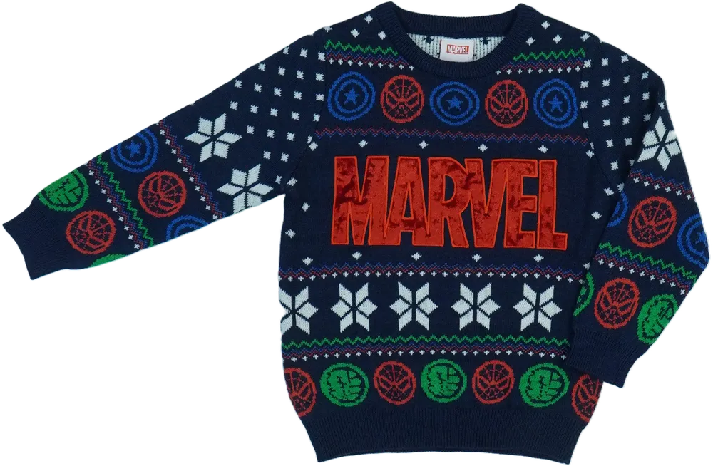 Kék Marvel Kötött pulcsi EU 98 / UK 3 év / US 3T