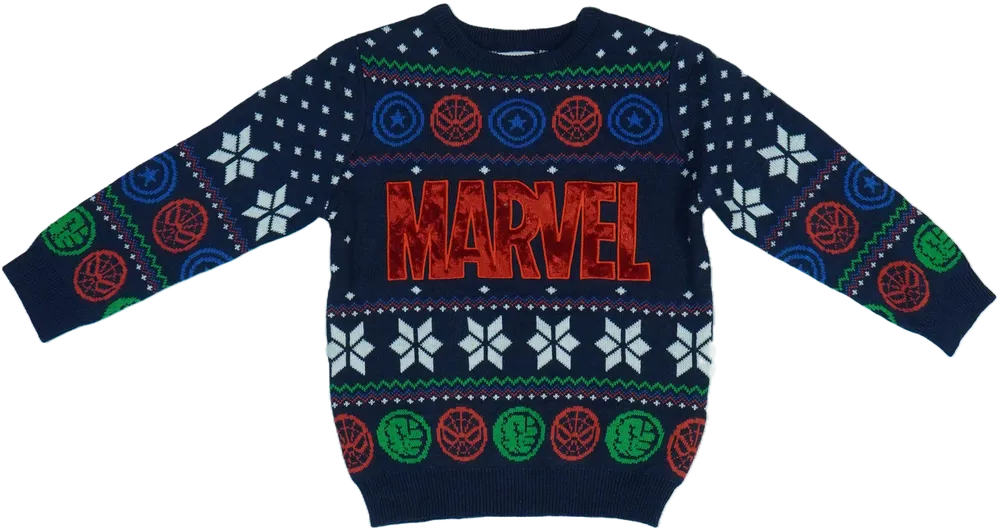 Kék Marvel Kötött pulcsi EU 104 / UK 4 év / US 4T/XS