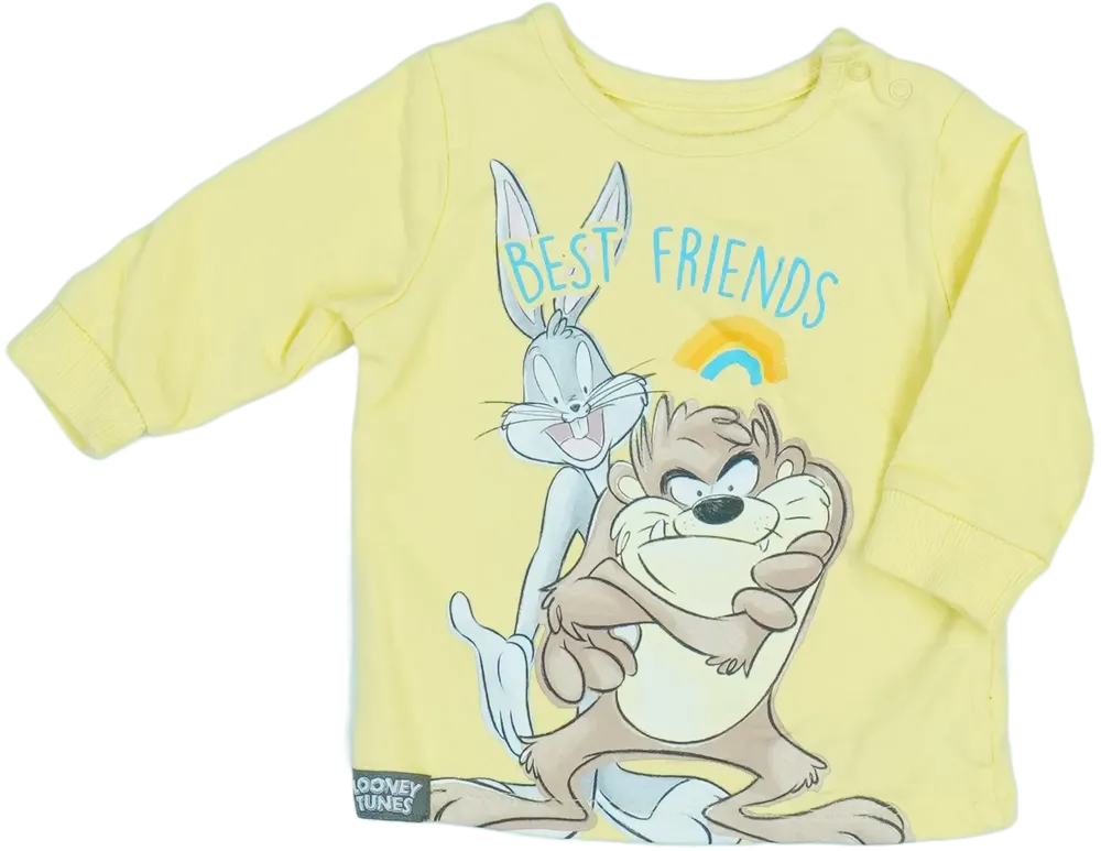Sárga Looney Tunes Pulóver EU 62 / UK 0-3 hónap / US 0-3 hónap