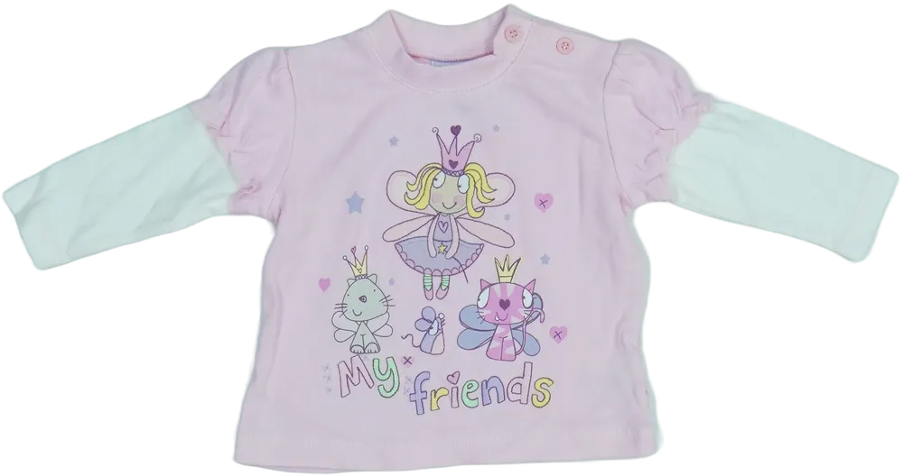 Rózsaszín Cherokee Hosszú ujjú felső EU 74 / UK 6-9 hónap / US 6-9 hónap