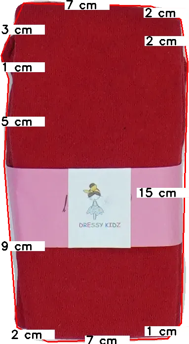 Piros Dressy Kidz Harisnya EU 140 / UK 10 év / US 10 év/L