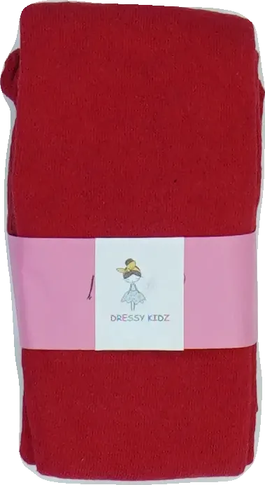 Piros Dressy Kidz Harisnya EU 140 / UK 10 év / US 10 év/L