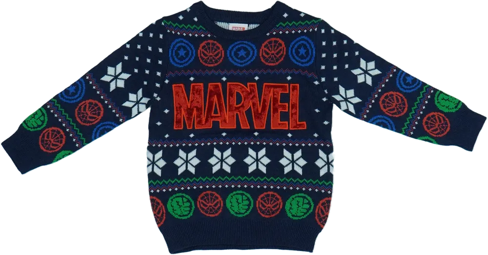 Kék Marvel Kötött pulcsi EU 92 / UK 2 év / US 2T