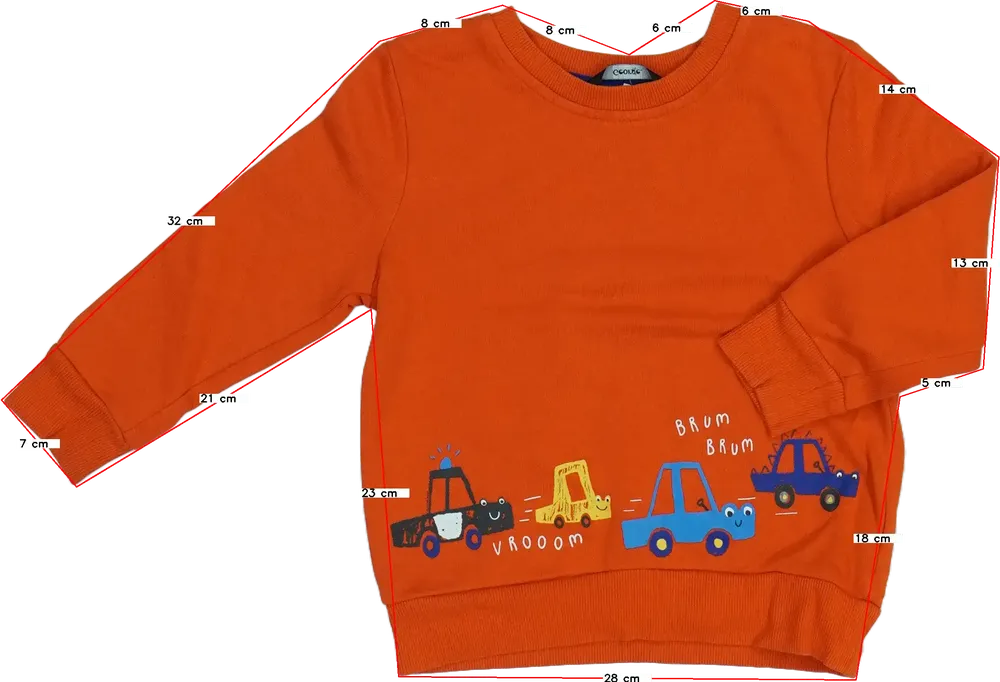 Sárga (narancs) George Pulóver EU 98 / UK 3 év / US 3T