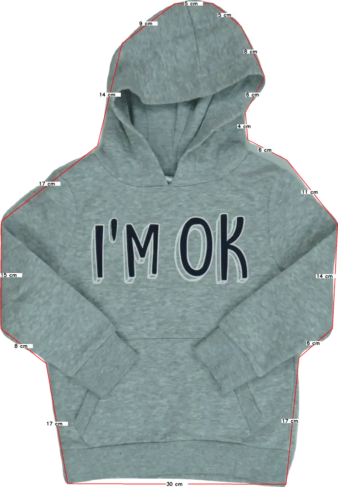 Szürke C&amp;A Kapucnis pulóver EU 116 / UK 6 év / US 6 év/S