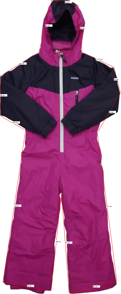 Rózsaszín Egyéb Síoverál EU 116 / UK 6 év / US 6 év/S