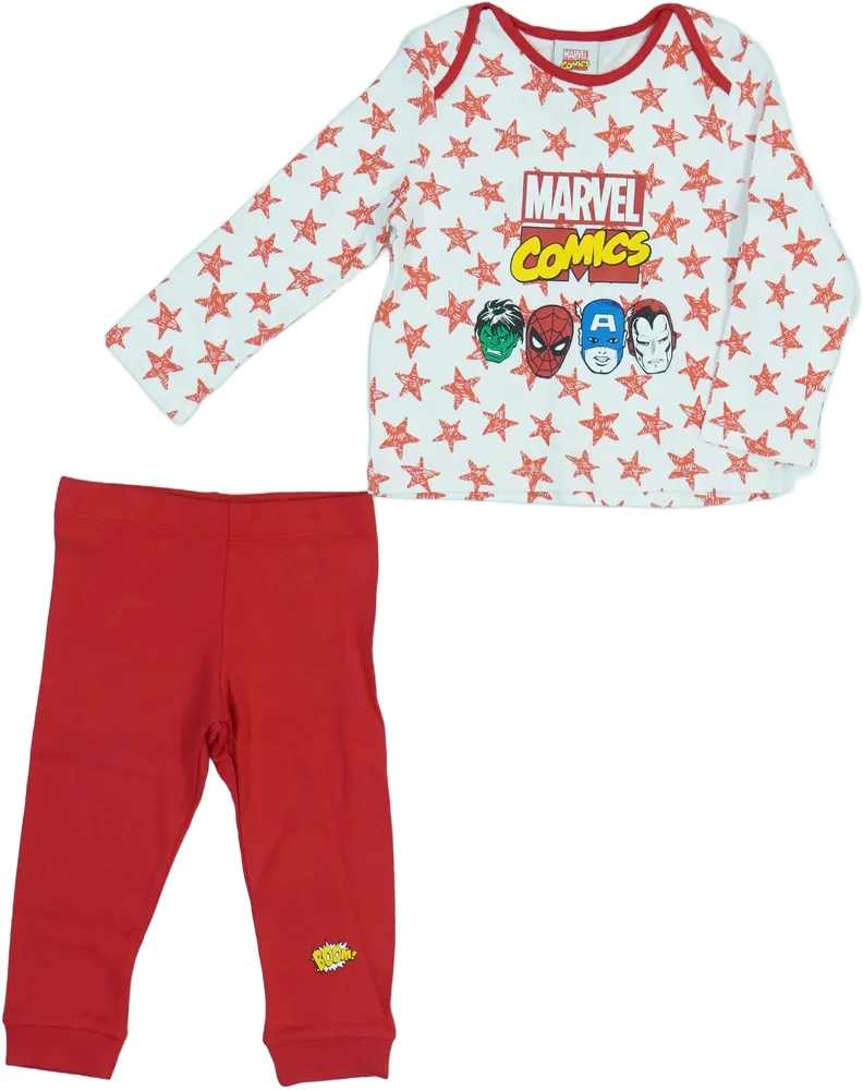 Piros Marvel Pizsama EU 80 / UK 9-12 hónap / US 12 hónap