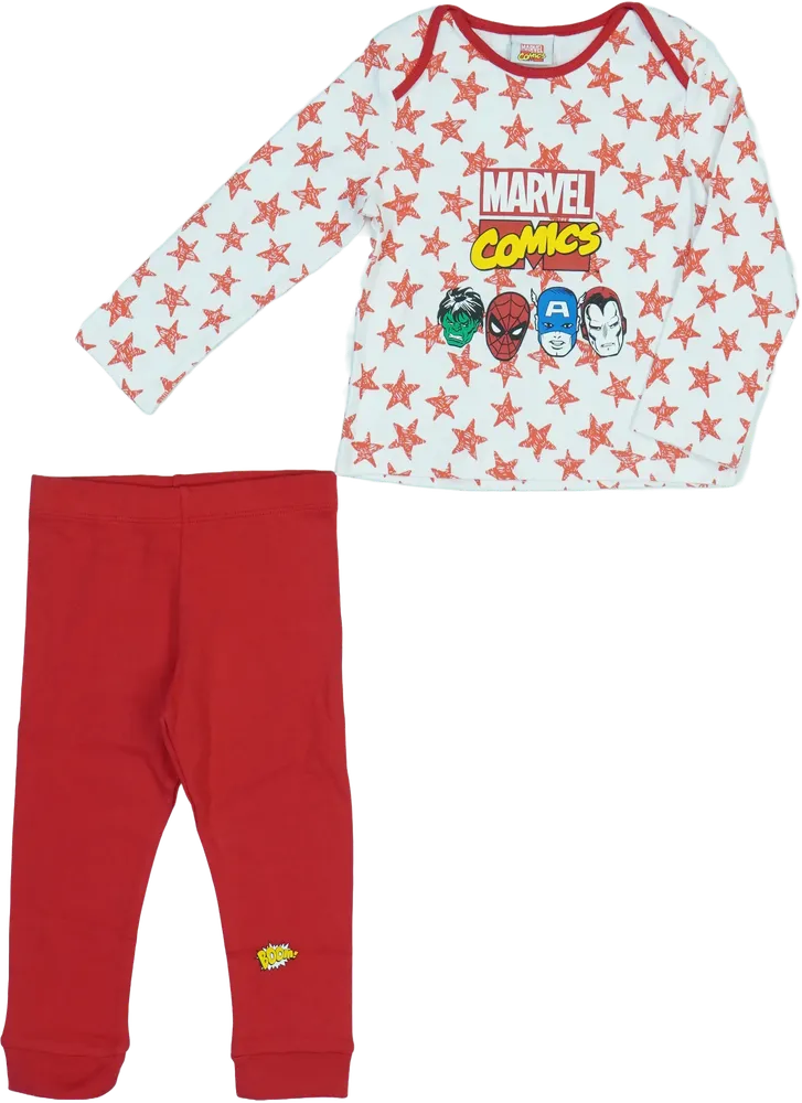 Piros Marvel Pizsama EU 86 / UK 12-18 hónap / US 18 hónap