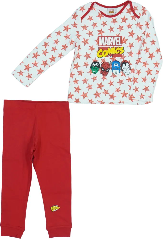 Piros Marvel Pizsama EU 92 / UK 2 év / US 2T