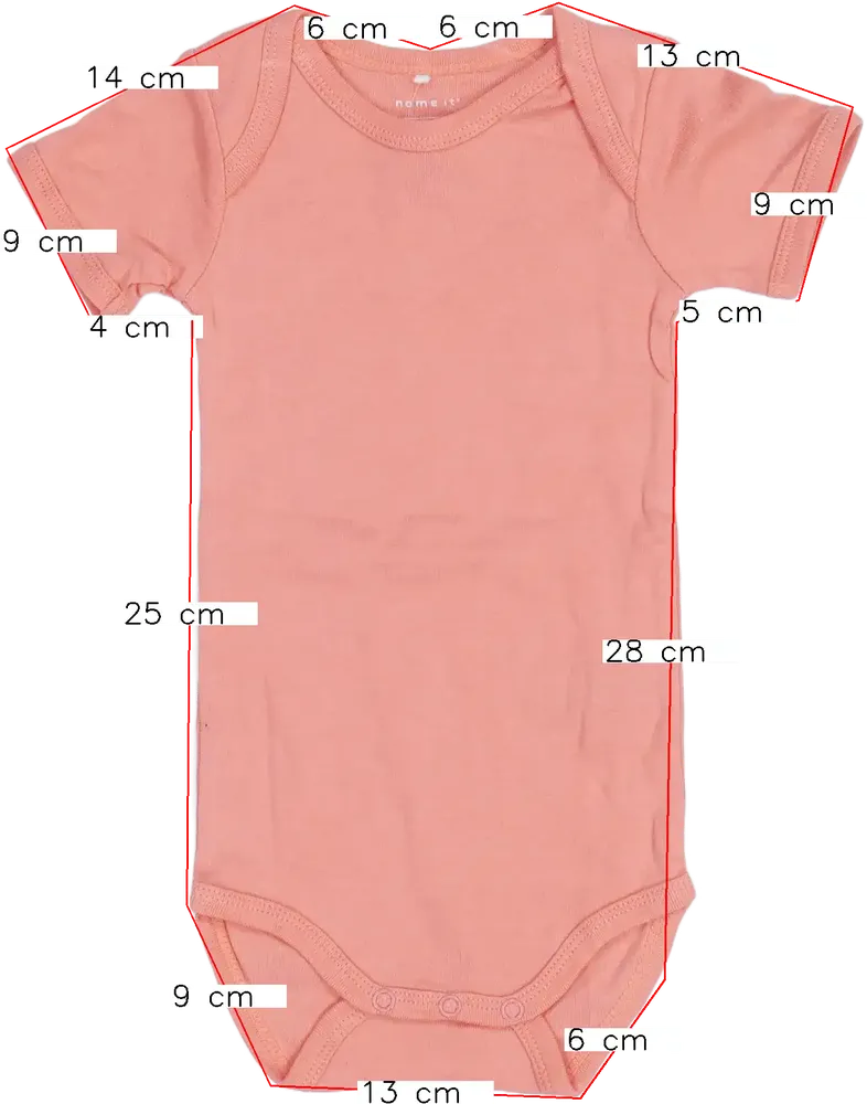 Pink Name it Bodysuit (short sleeve / sleeveless) EU 86 / UK 12-18 months / US 18 months