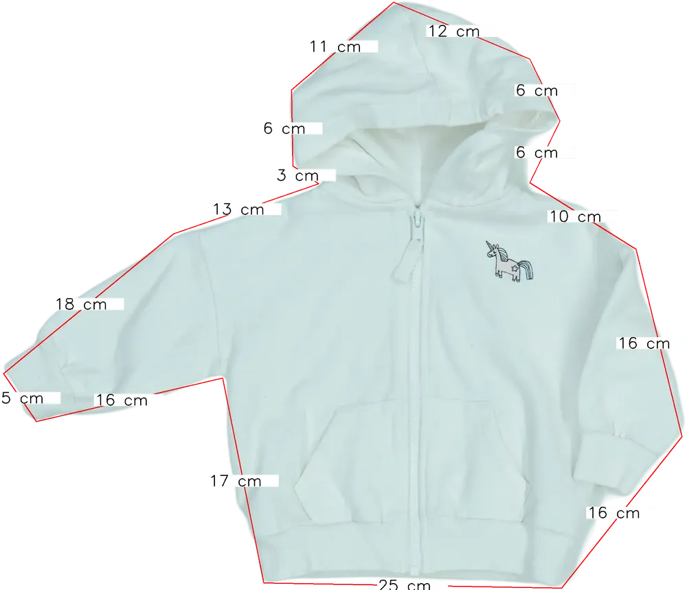 Fehér Next Kapucnis pulóver EU 86 / UK 12-18 hónap / US 18 hónap