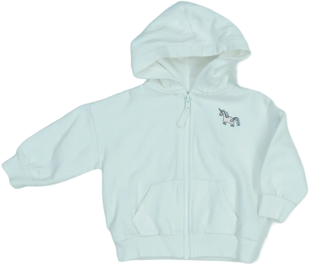 Fehér Next Kapucnis pulóver EU 86 / UK 12-18 hónap / US 18 hónap