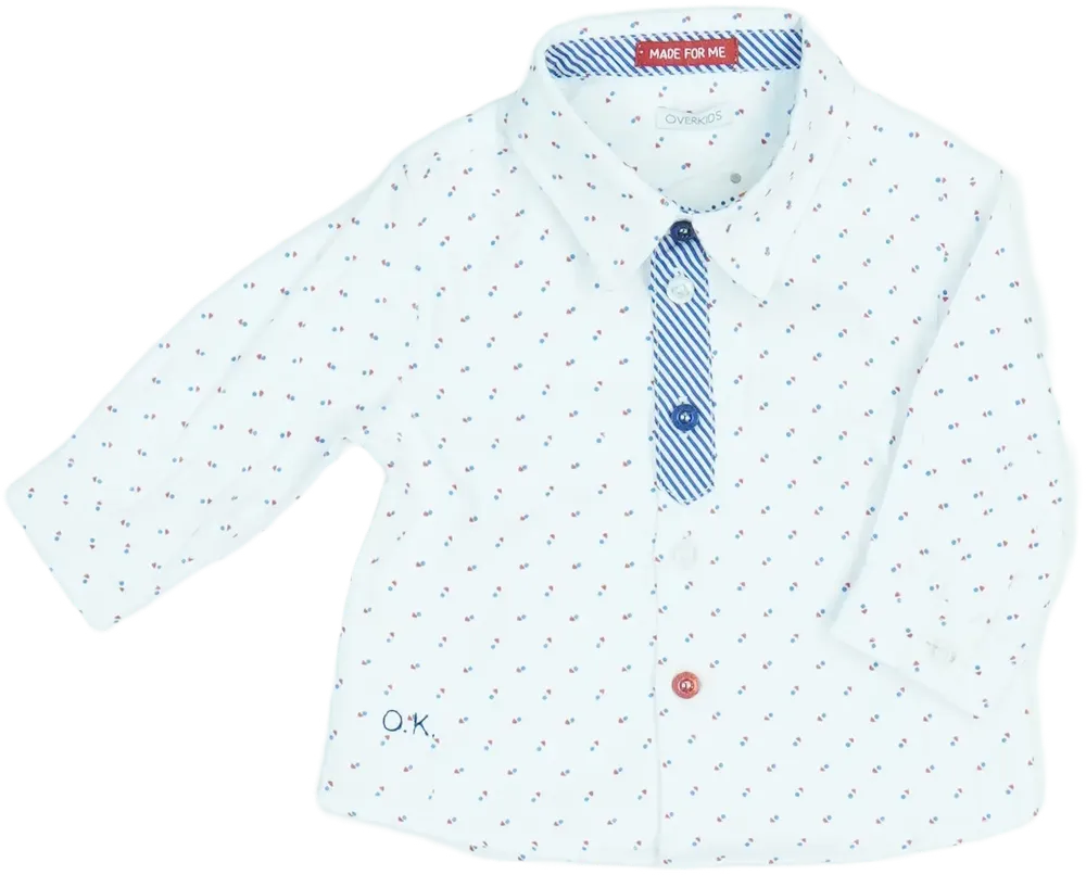 Fehér Overkids Ing EU 62 / UK 0-3 hónap / US 0-3 hónap