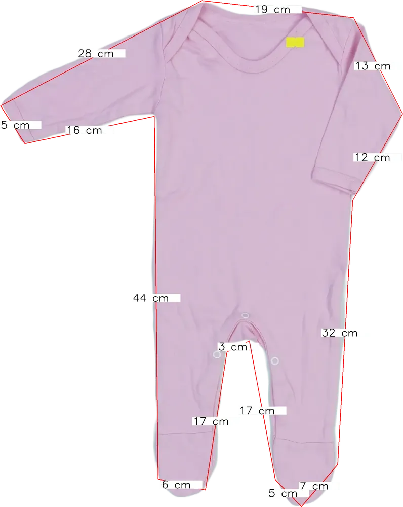 Rózsaszín Egyéb Hosszú ujjú rugdalózó EU 62 / UK 0-3 hónap / US 0-3 hónap