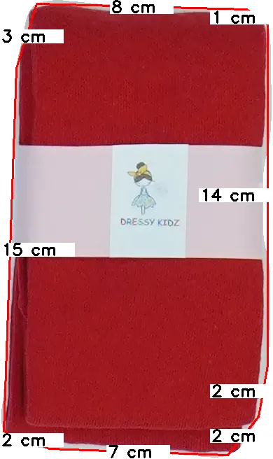 Piros Dressy Kidz Harisnya EU 128 / UK 8 év / US 8 év/M