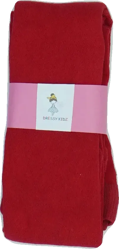 Piros Dressy Kidz Harisnya EU 140 / UK 10 év / US 10 év/L