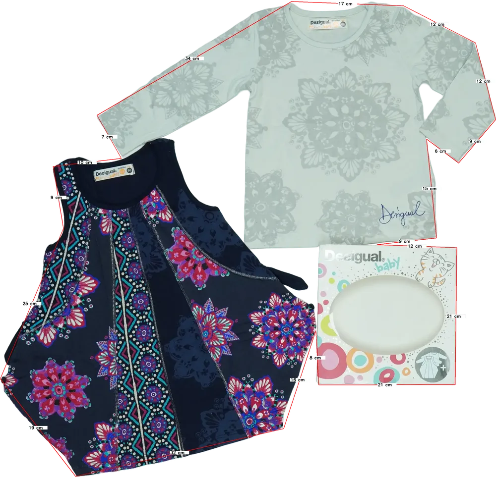 Multicoloured Desigual 2-piece set - Top EU 86 / UK 12-18 months / US 18 months