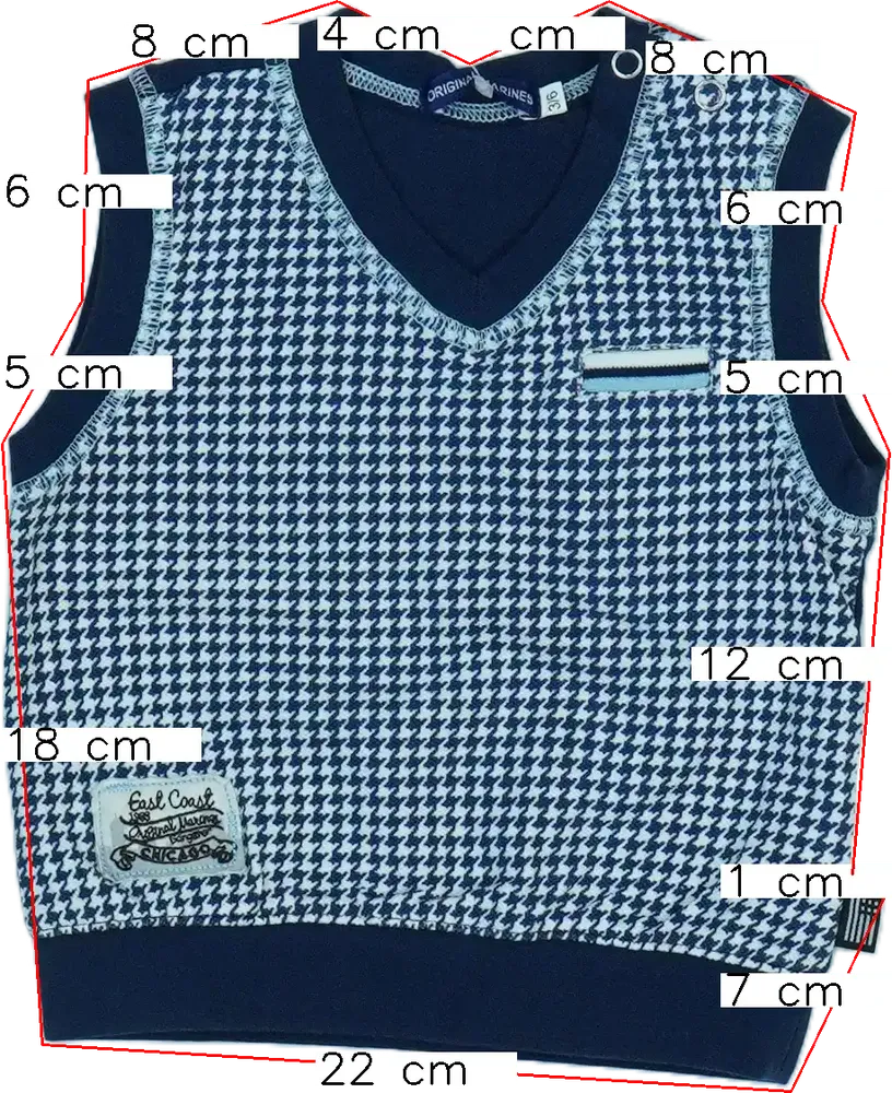 Kék Original Marines Mellény EU 68 / UK 3-6 hónap / US 3-6 hónap