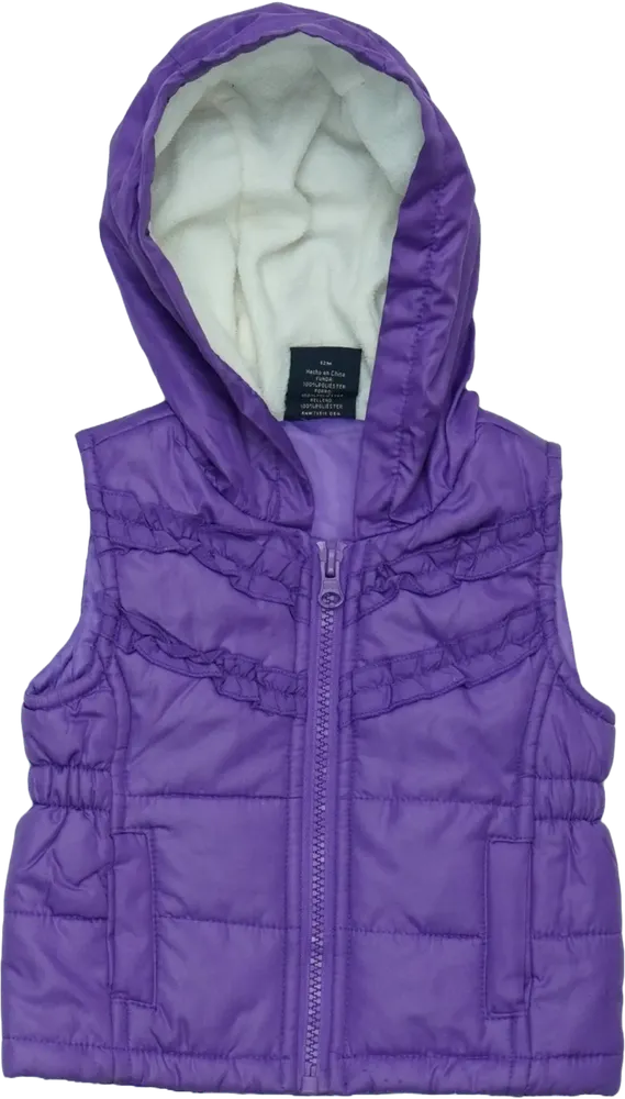 Lila Faded Glory Mellény EU 80 / UK 9-12 hónap / US 12 hónap