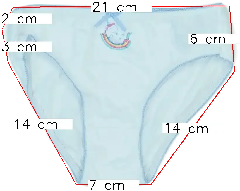 Fehér OVS Lányka / Női bugyi EU 116 / UK 6 év / US 6 év/S