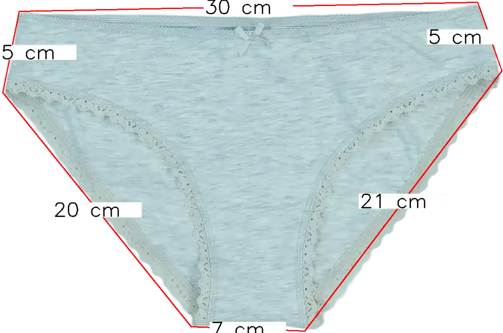 Szürke OVS Lányka / Női bugyi EU 152 / UK 12 év / US 12 év/L