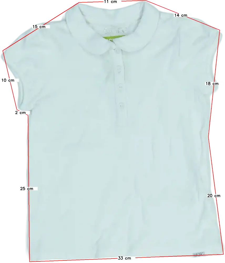 Fehér OVS Galléros póló EU 110 / UK 5 év / US 5 év/XS