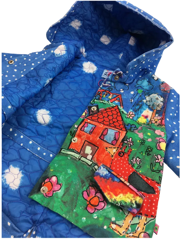 Kék Rosalita Átmeneti kabát EU 104 / UK 4 év / US 4T/XS