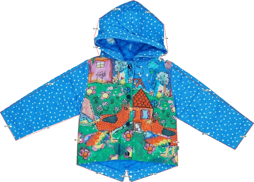 Kék Rosalita Átmeneti kabát EU 104 / UK 4 év / US 4T/XS