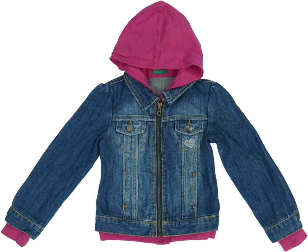 Kék Benetton Farmerdzseki EU 110 / UK 5 év / US 5 év/XS