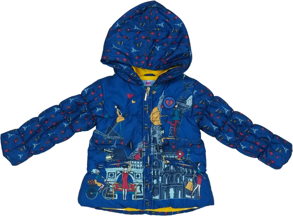 Kék Rosalita Átmeneti kabát EU 104 / UK 4 év / US 4T/XS