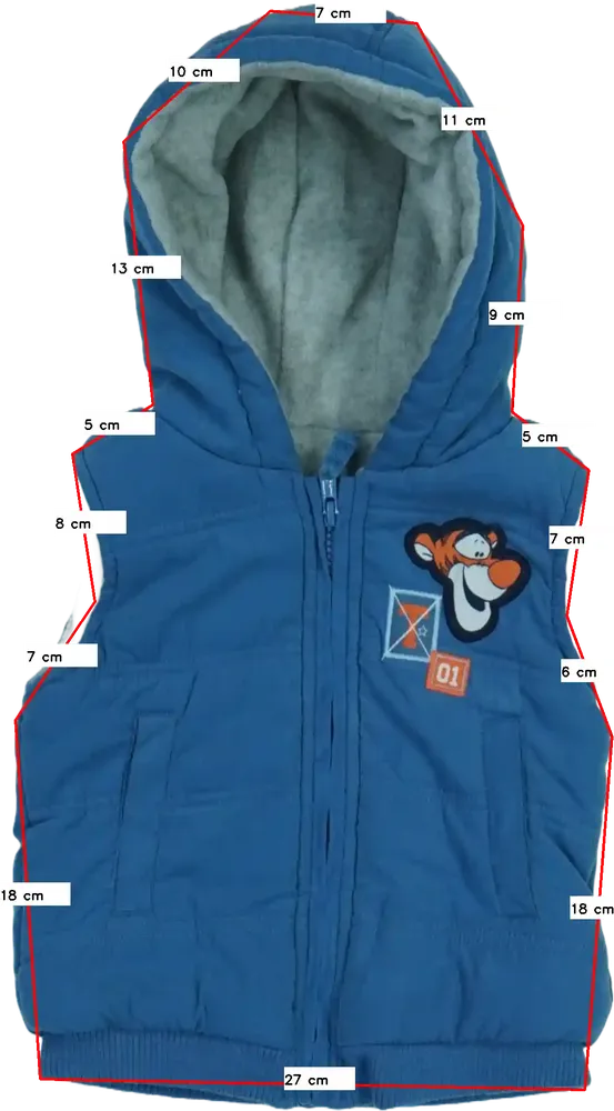 Kék Disney Mellény EU 86 / UK 12-18 hónap / US 18 hónap