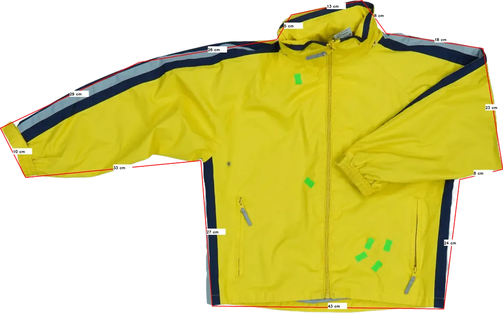 Sárga Alive Széldzseki EU 128 / UK 8 év / US 8 év/M