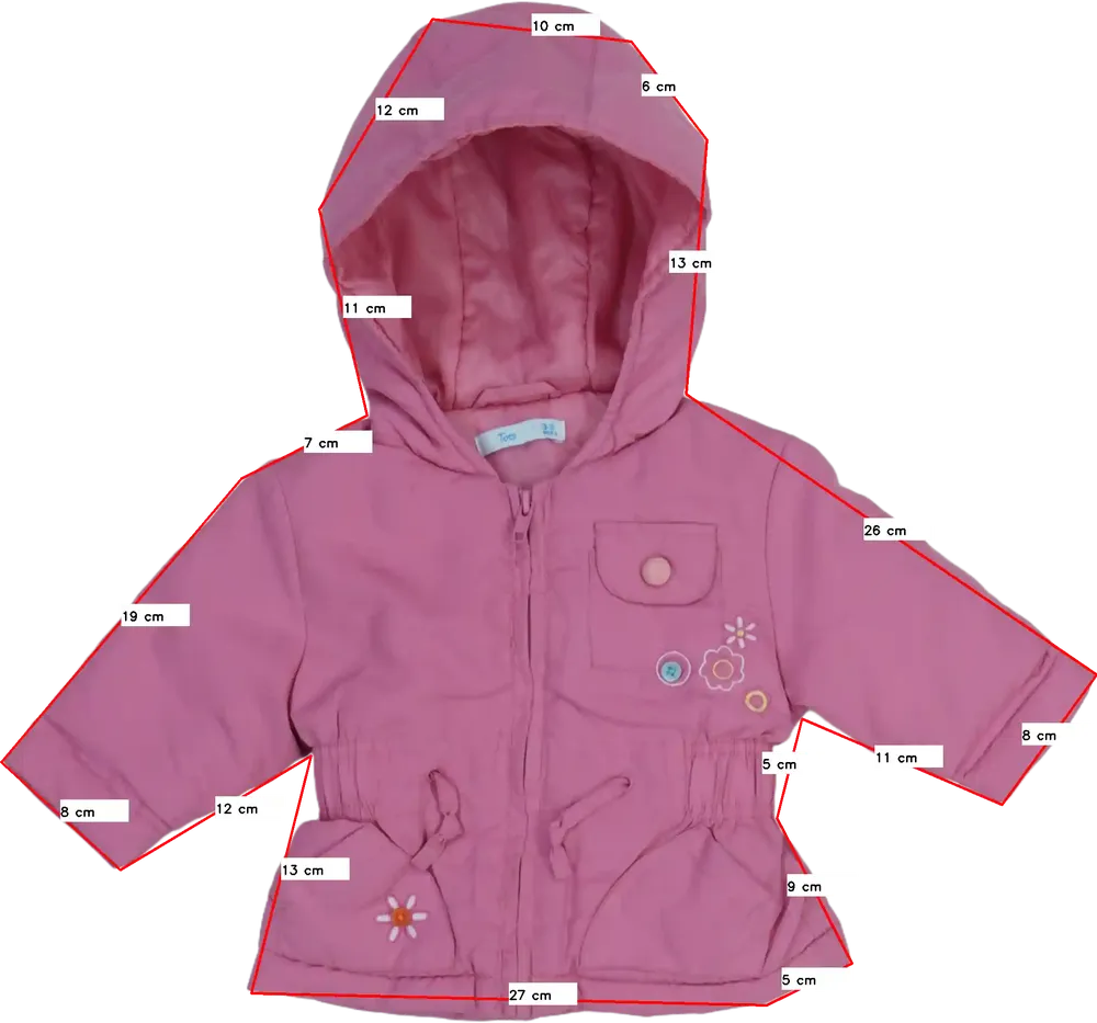 Rózsaszín Tots Átmeneti kabát EU 68 / UK 3-6 hónap / US 3-6 hónap