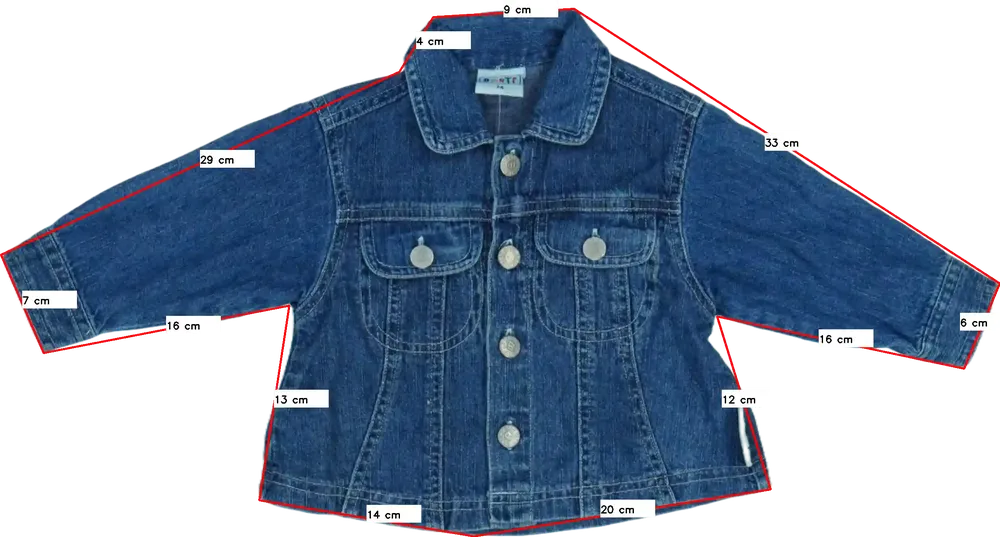 Kék Egyéb Farmerdzseki EU 74 / UK 6-9 hónap / US 6-9 hónap