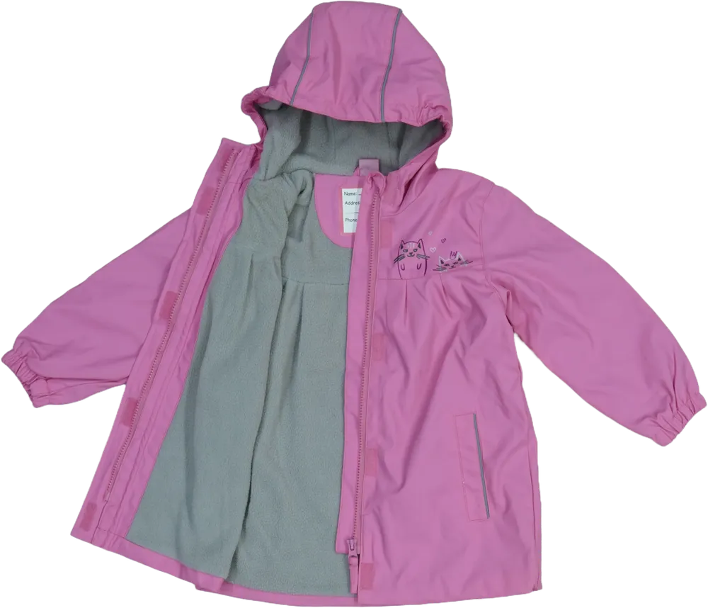 Rózsaszín X-Mail Esőkabát EU 110 / UK 5 év / US 5 év/XS